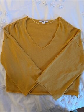 V-Neck O’Neill Mustard Knit Light Sweater